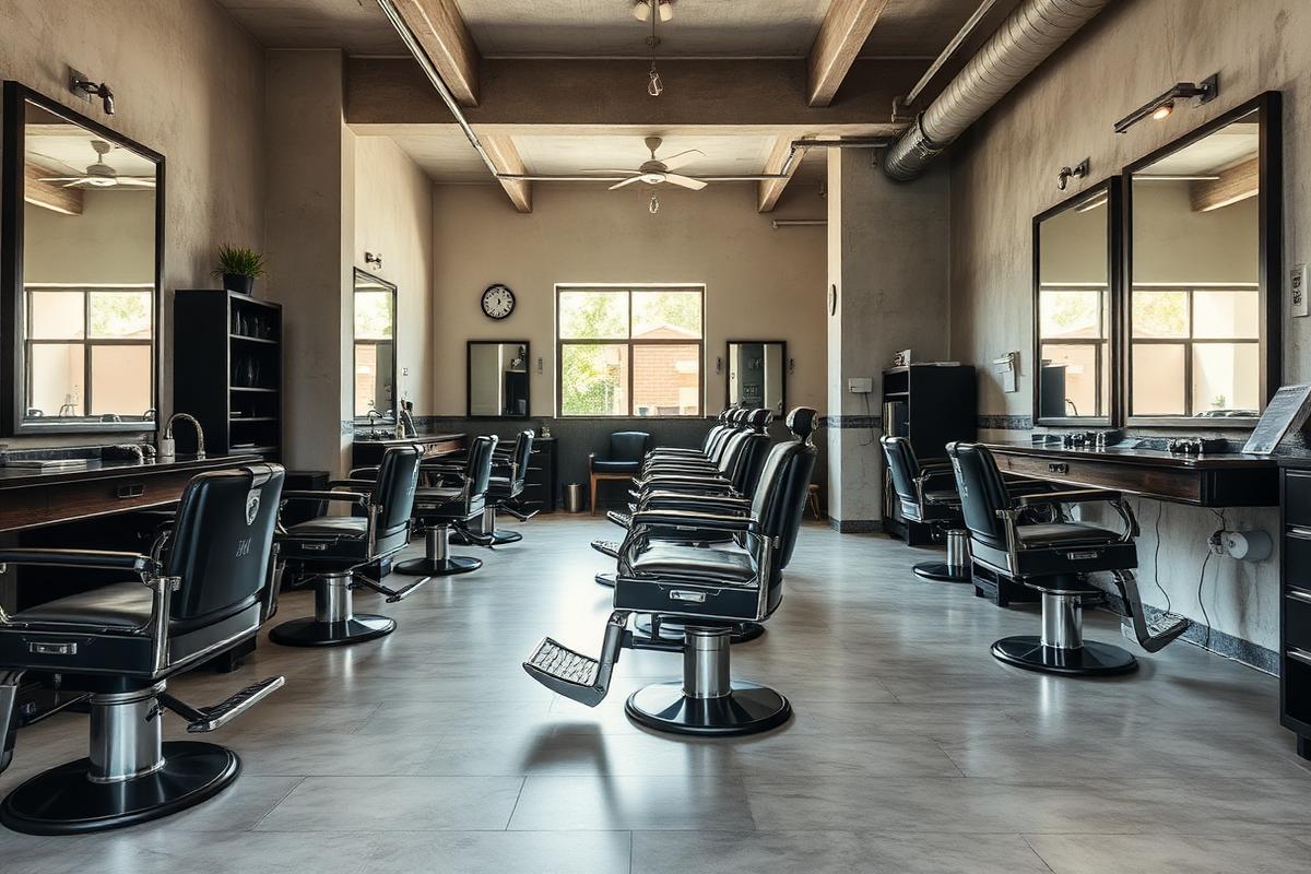 Interior da Barbearia Navalha
